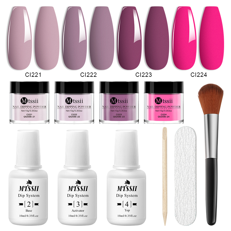 Dip Powder Nail - Zestaw do paznokci z pudrem do