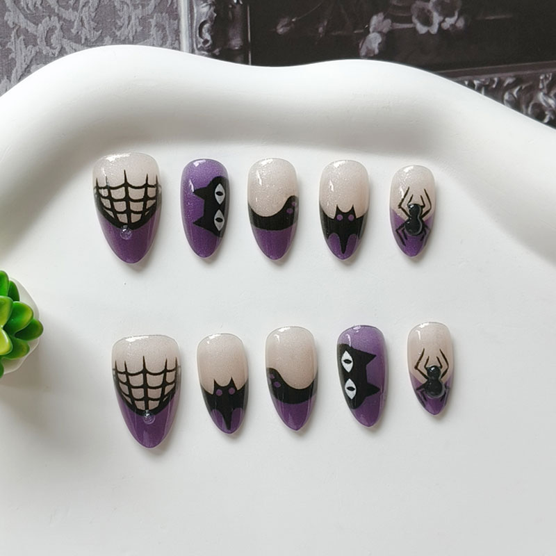 Nail Art Eye Cat - 10 szt. damskich paznokci na Halloween