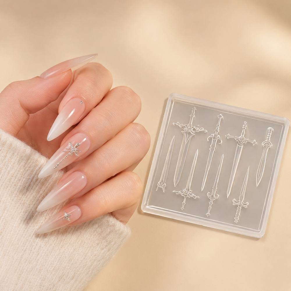 Nail Art Gothic - 1 szt. Mini Forma do Paznokci