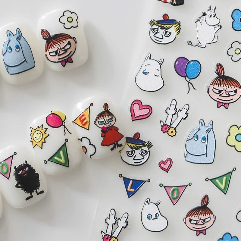 Naklejki na paznokcie Moomin,  – Nail Art Quirky recenzja i cena