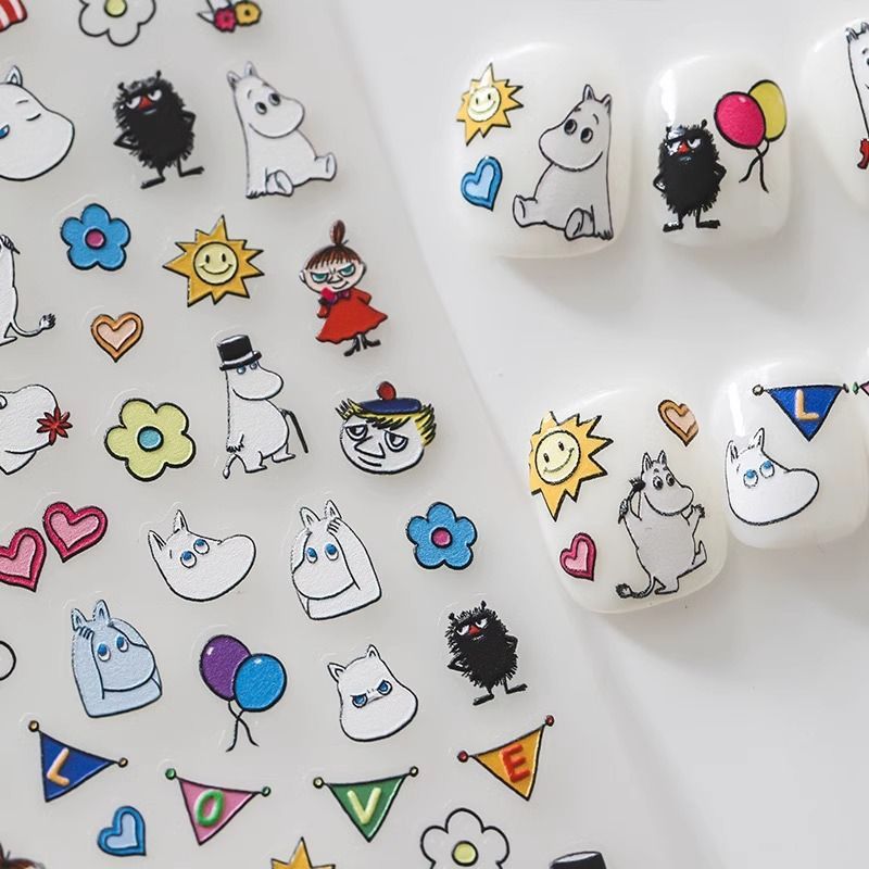 Naklejki na paznokcie Moomin,  – Nail Art Quirky recenzja i cena
