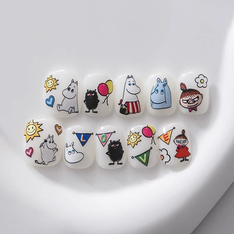 Naklejki na paznokcie Moomin,  – Nail Art Quirky recenzja i cena