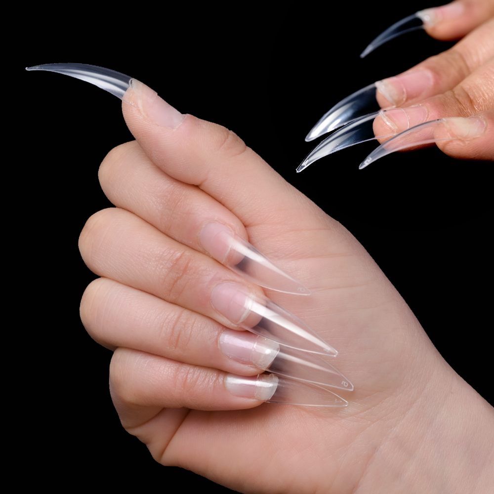 600Pcs Extra Long Hawk Curved  – Nail Art Xl recenzja i cena