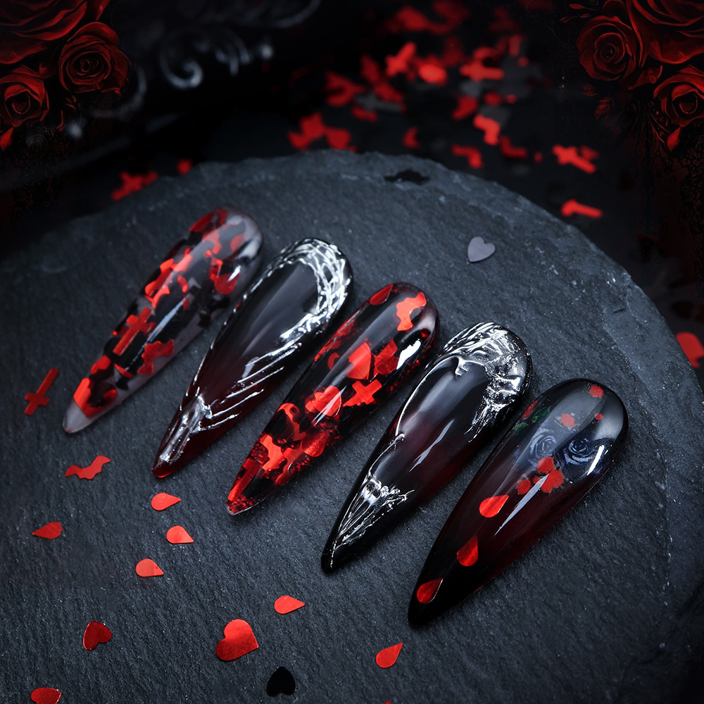 Cekiny do paznokci na Hallowee – Nail Art Vampire recenzja i cena