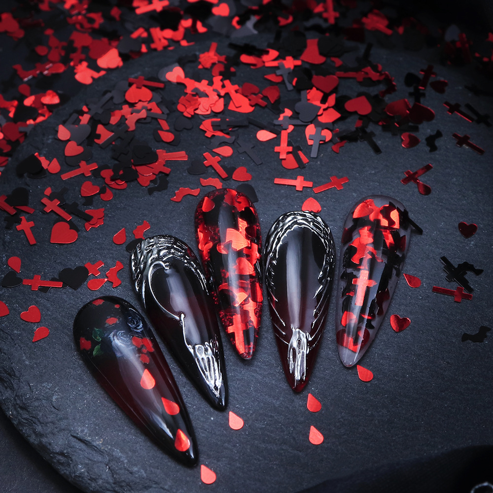 Cekiny do paznokci na Hallowee – Nail Art Vampire recenzja i cena