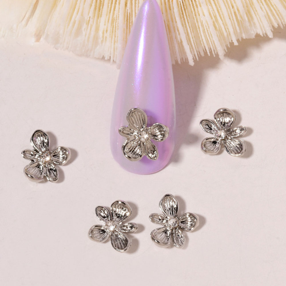 10 sztuk złoty kwiat ze strase – Nail Art Lilac recenzja i cena