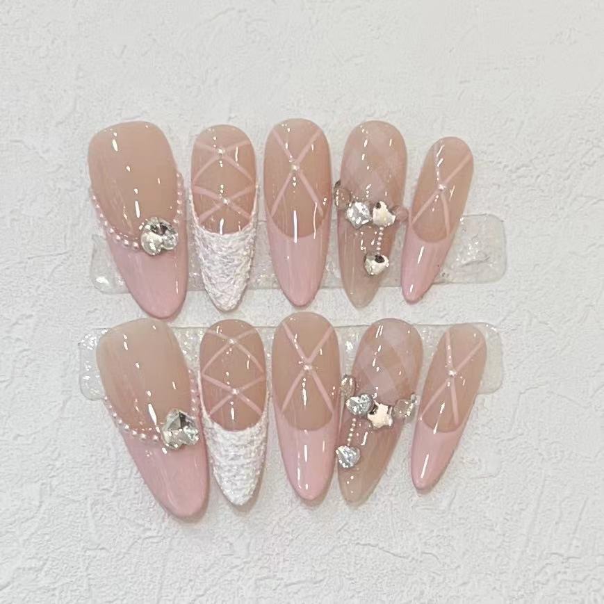 10Pcs Handmade Press on Nails  – Nail Art Quirky recenzja i cena