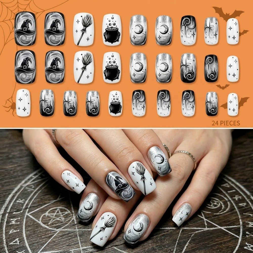 24 SZT. Halloweenowe Długie Pa – Nail Art Vampire recenzja i cena