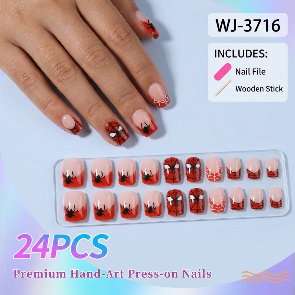 24 SZT. Halloweenowe Długie Pa – Nail Art Vampire recenzja i cena