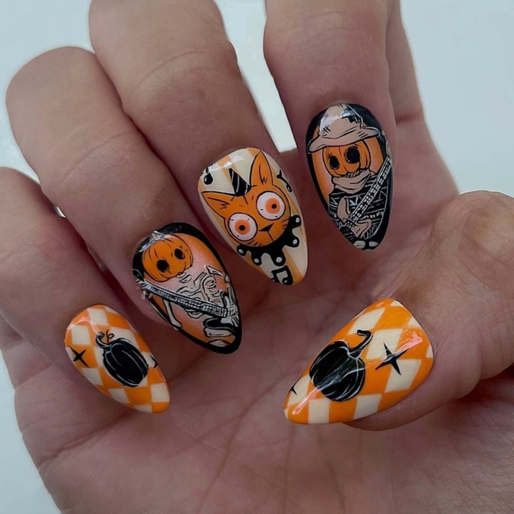 24 SZT. Halloweenowe Długie Pa – Nail Art Vampire recenzja i cena