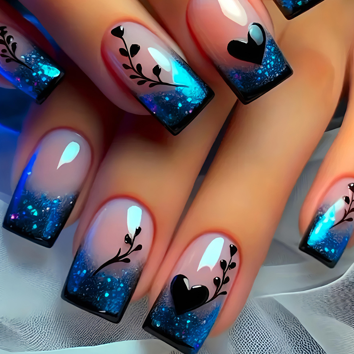24 szt./zestaw Krótkie Średnie – Nail Art Y2K recenzja i cena