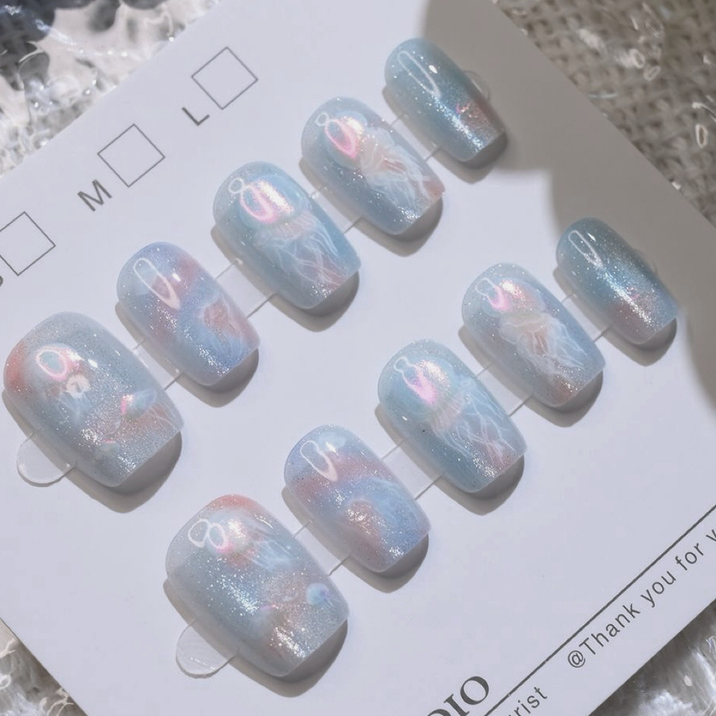 10 szt. Damskie Kolorowe Marzy – Nail Art Eye Cat recenzja i cena