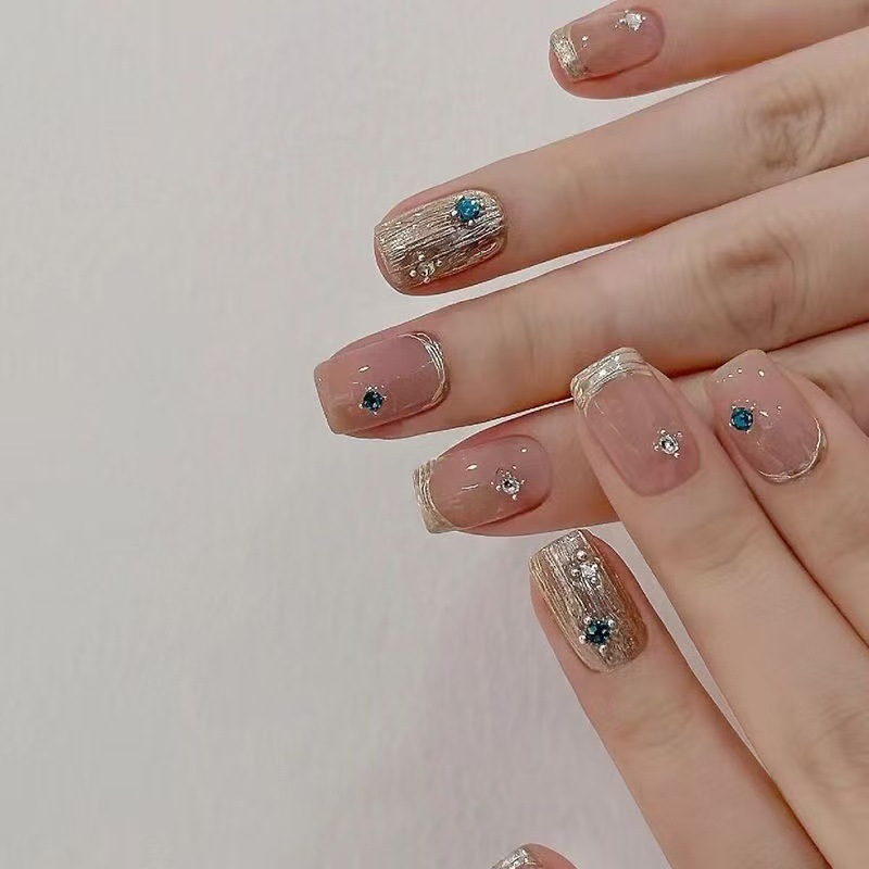 10Pcs Krótkie Kwadratowe Franc – Nail Art Eye Cat recenzja i cena