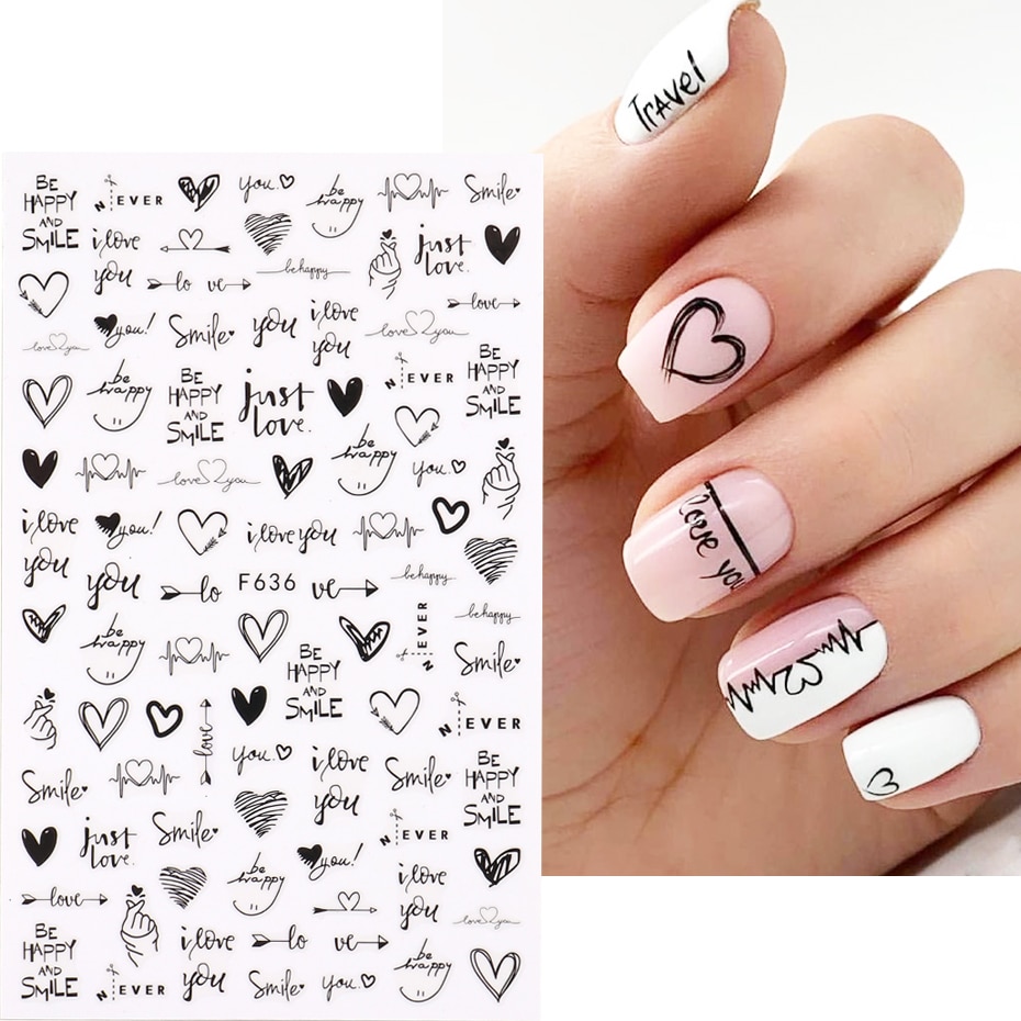 2 szt. Serce miłość projekt 3D – Nail Art Valentine recenzja i cena