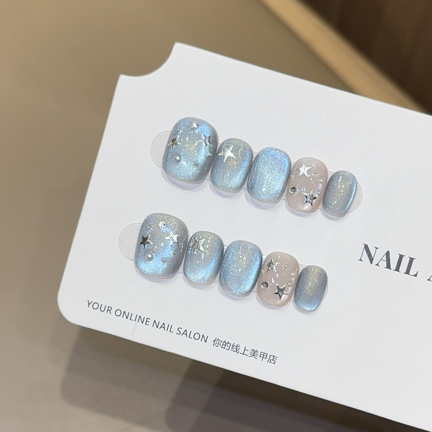 10 szt. Fioletowych Krótkich O – Nail Art Eye Cat recenzja i cena
