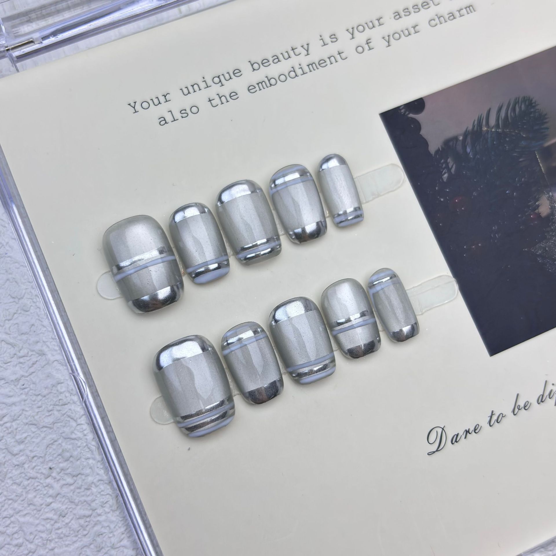 10 szt. Aurora Chrome Sztuczne – Nail Art Eye Cat recenzja i cena