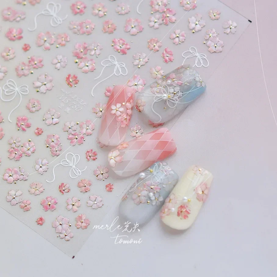 5D kwiaty ptak motyl naklejka  – Nail Art Lilac recenzja i cena
