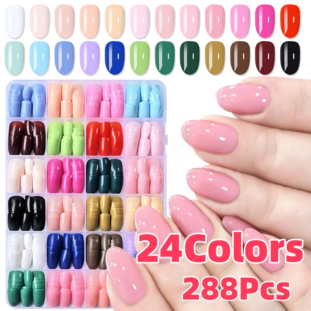 24 Kolory (288 szt.) Kolorowe  – Nail Art Y2K recenzja i cena