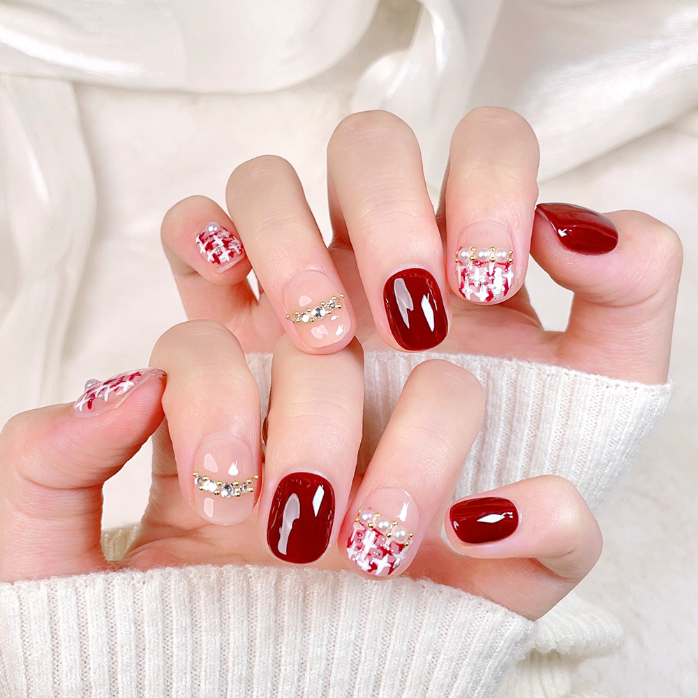 10 szt. Krótkie Kwadratowe Okr – Nail Art Quirky recenzja i cena