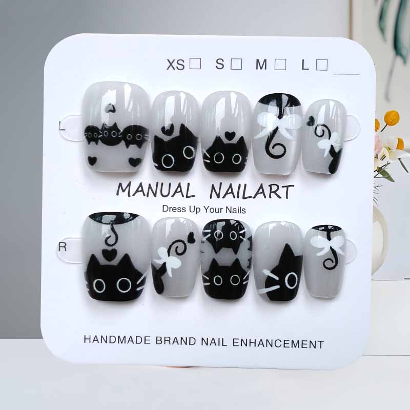 10 szt. Urocze, ręcznie robion – Nail Art Eye Cat recenzja i cena