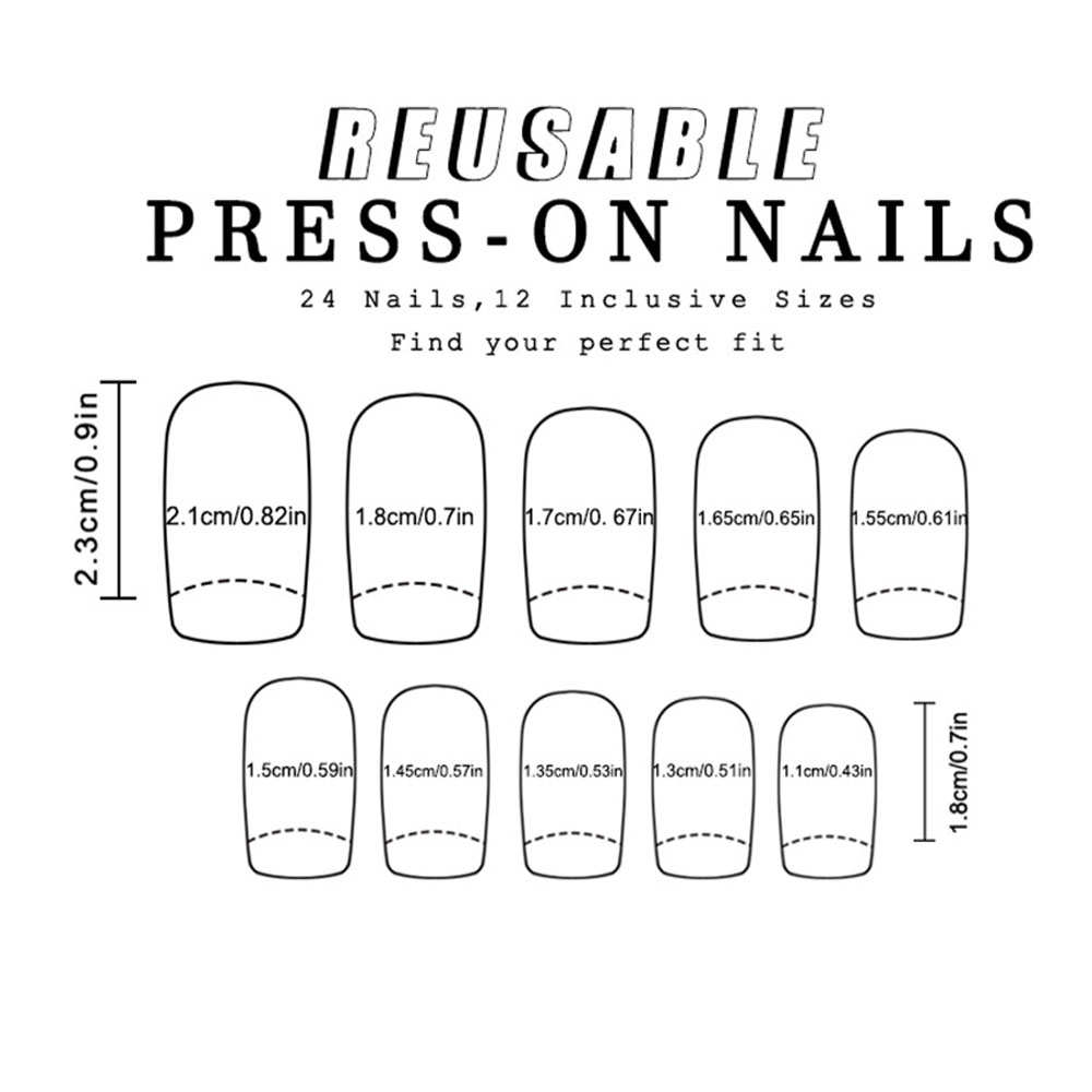 24 szt./zestaw kolorowe sztucz – Nail Art Y2K recenzja i cena