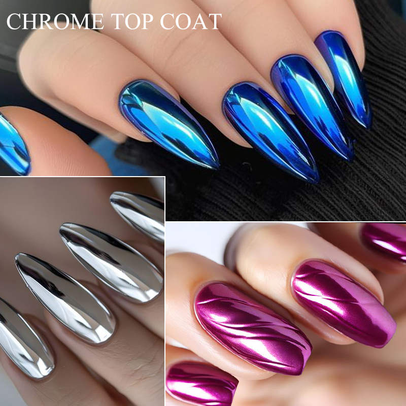 7ML Chromowany Top Coat do Efe – Dip Powder Nail recenzja i cena